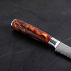 Homura Steak Knife, Amber Resin