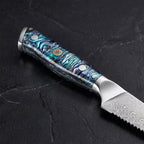 Yakou Steak Knife, Green Abalone