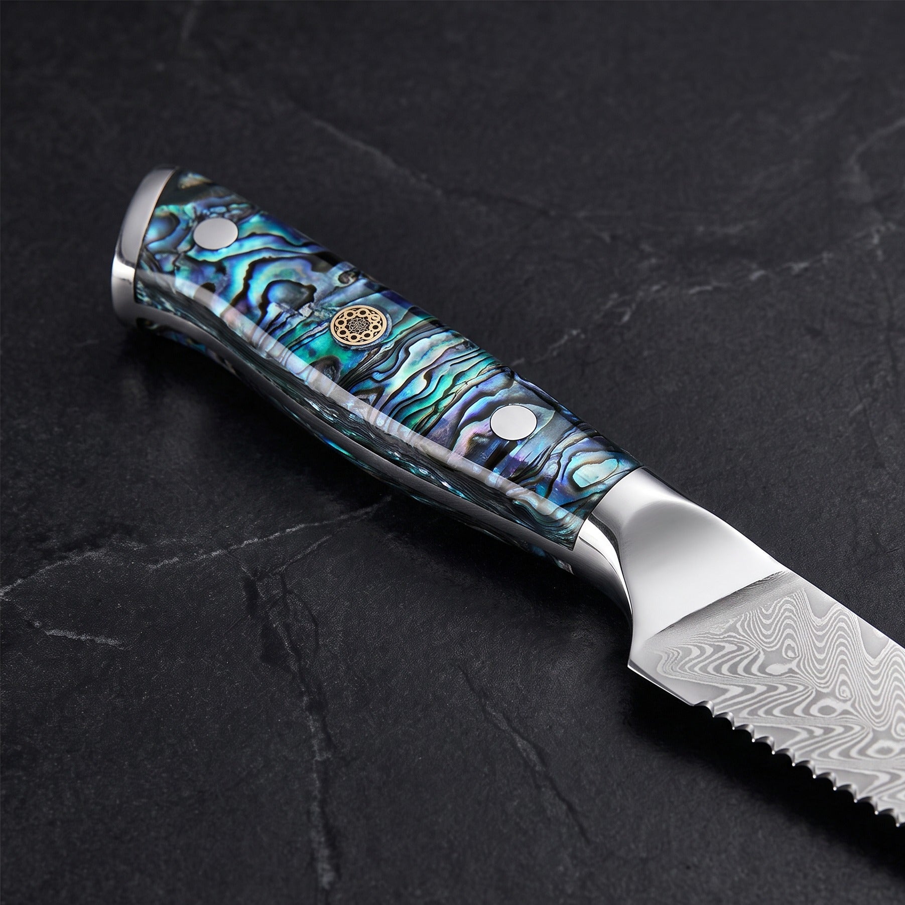 Yakou 2-Piece Steak Knife Set, Green Abalone
