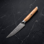 Tomoe Steak Knife, Olivewood