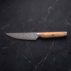 Tomoe Steak Knife, Olivewood