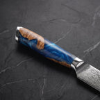 Utsuroi Steak Knife, Teal Burl