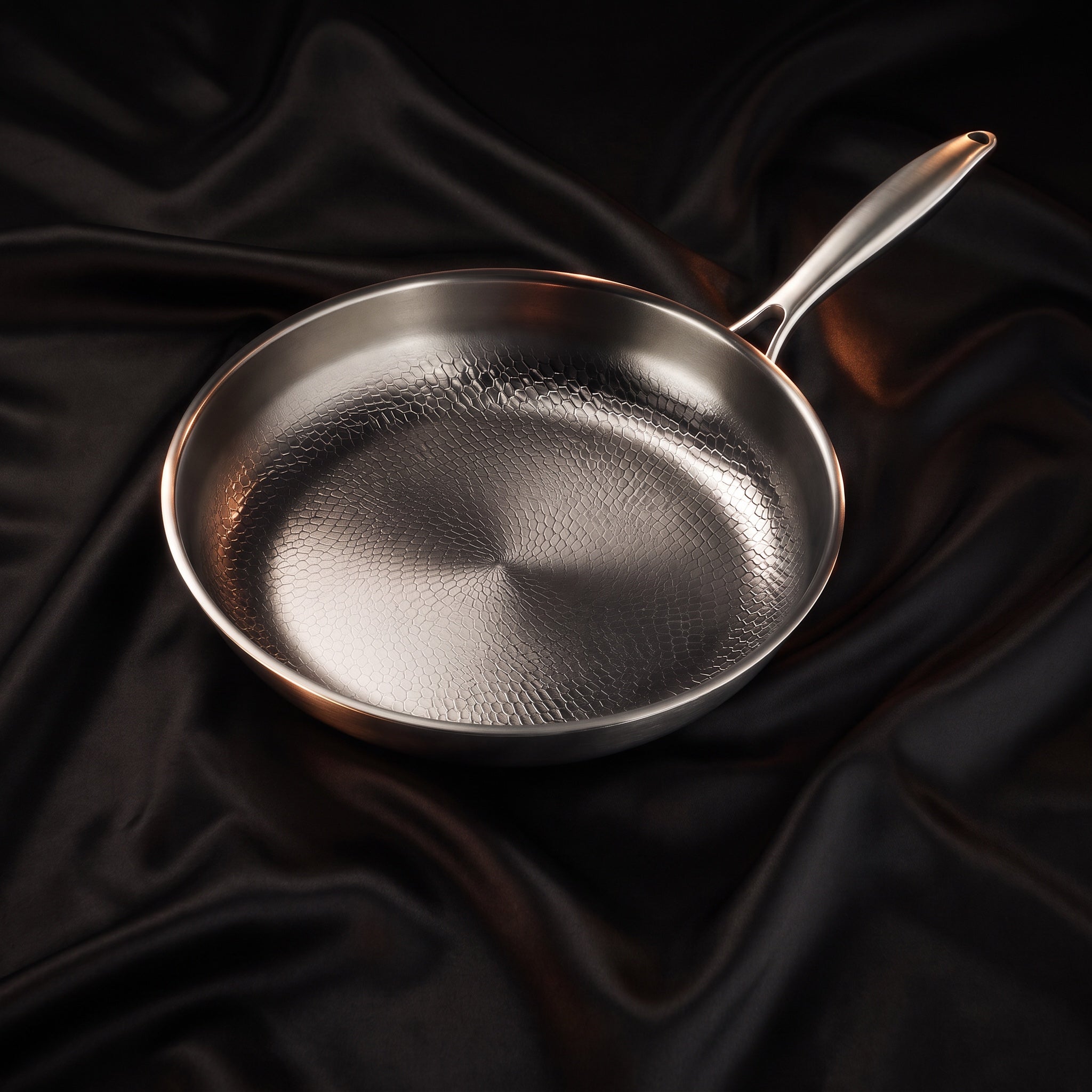 Hand-Hammered Titanium Pan