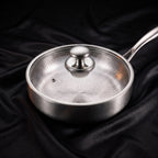 Hand-Hammered High-Wall Titanium Pan