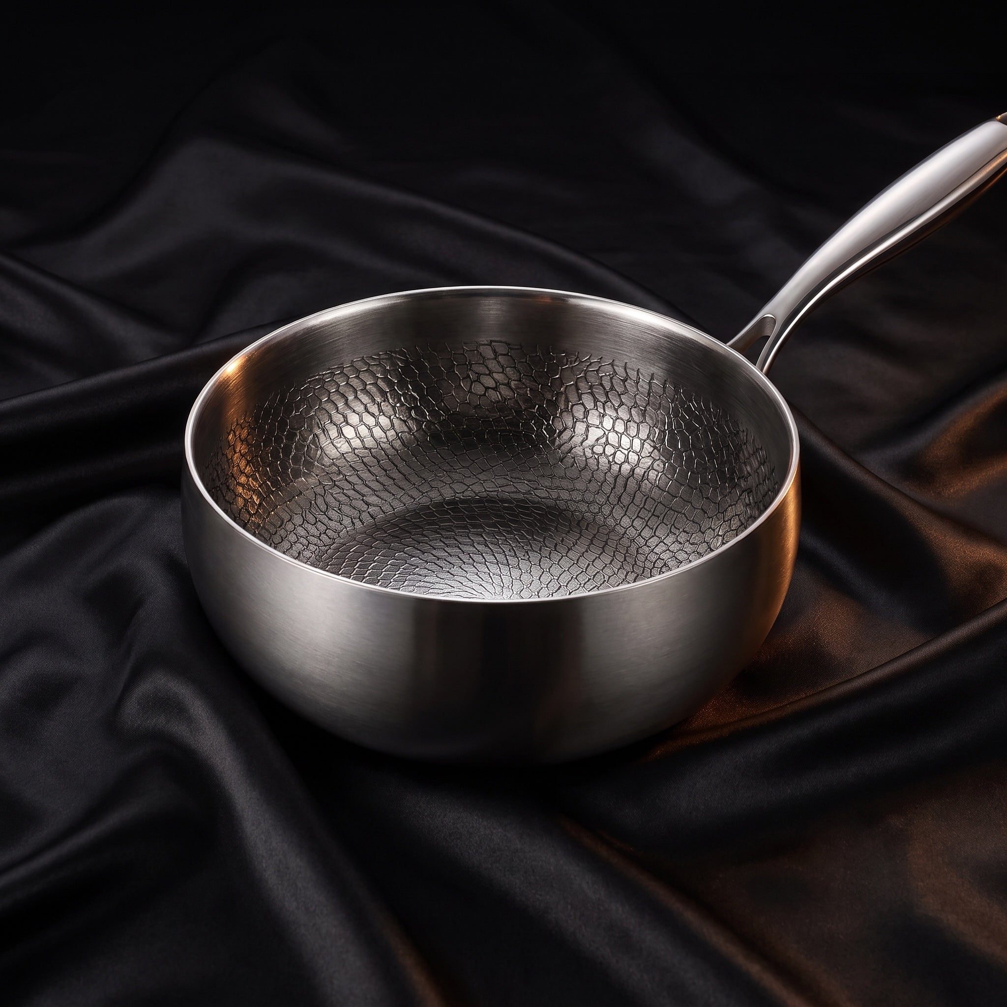 Hand-Hammered Titanium Sauté Pan