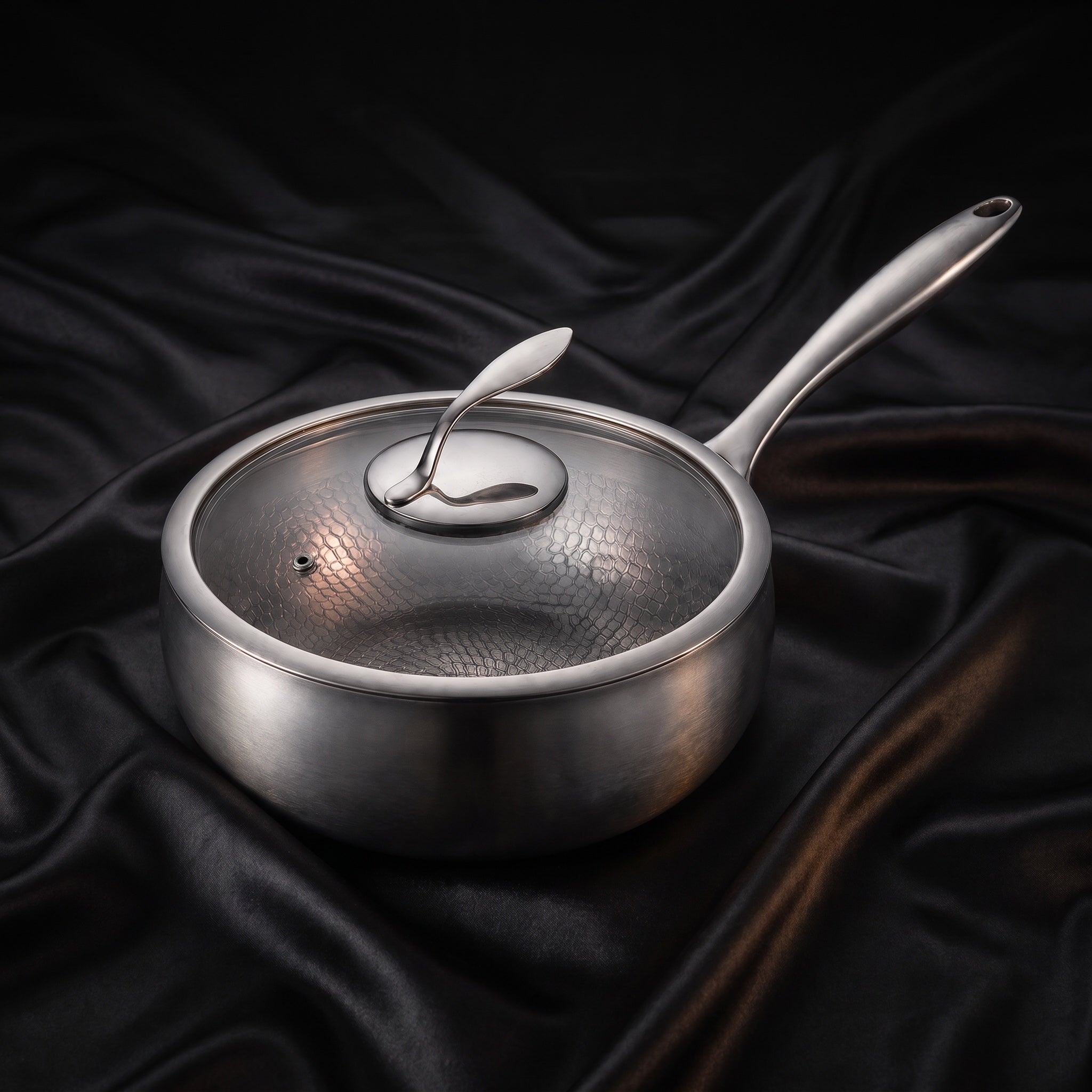 Hand-Hammered Titanium Sauté Pan