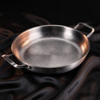Hand-Hammered Titanium Pan with Two Handles