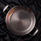 Hand-Hammered Titanium Pan with Two Handles