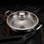 Hand-Hammered Titanium Pan with Two Handles