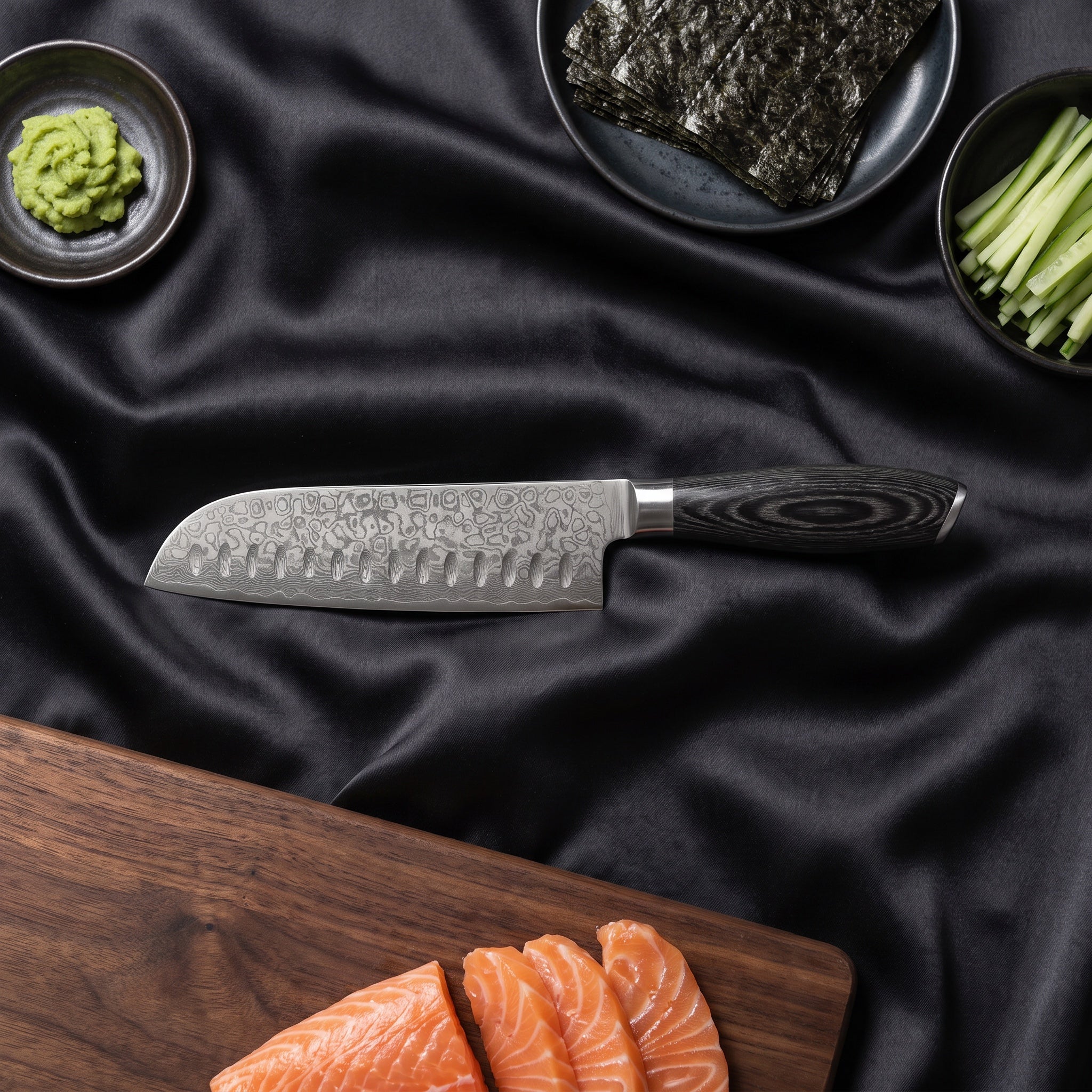 Japanese-Style Santoku Knife – 7.1 inch (18 cm) Versatile Blade