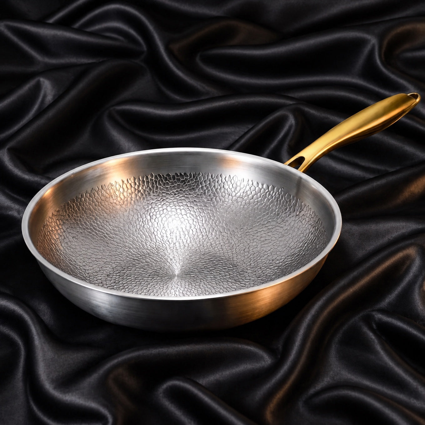 Pure Safe Titanium Flat-Bottom Wok Pan