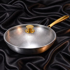 Pure Safe Titanium Flat-Bottom Wok Pan