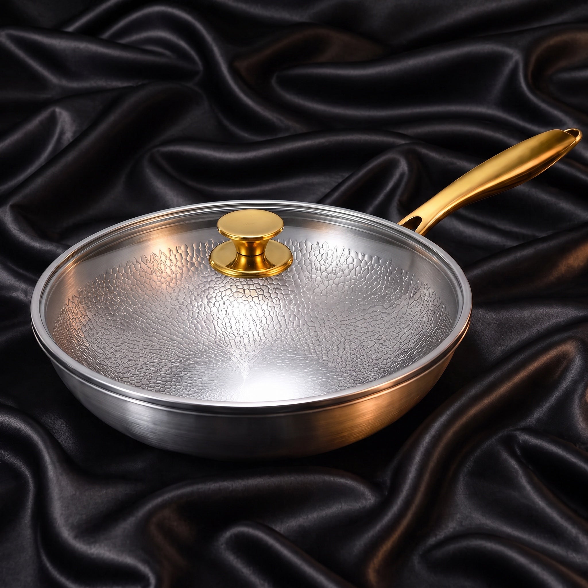 Pure Safe Titanium Flat-Bottom Wok Pan