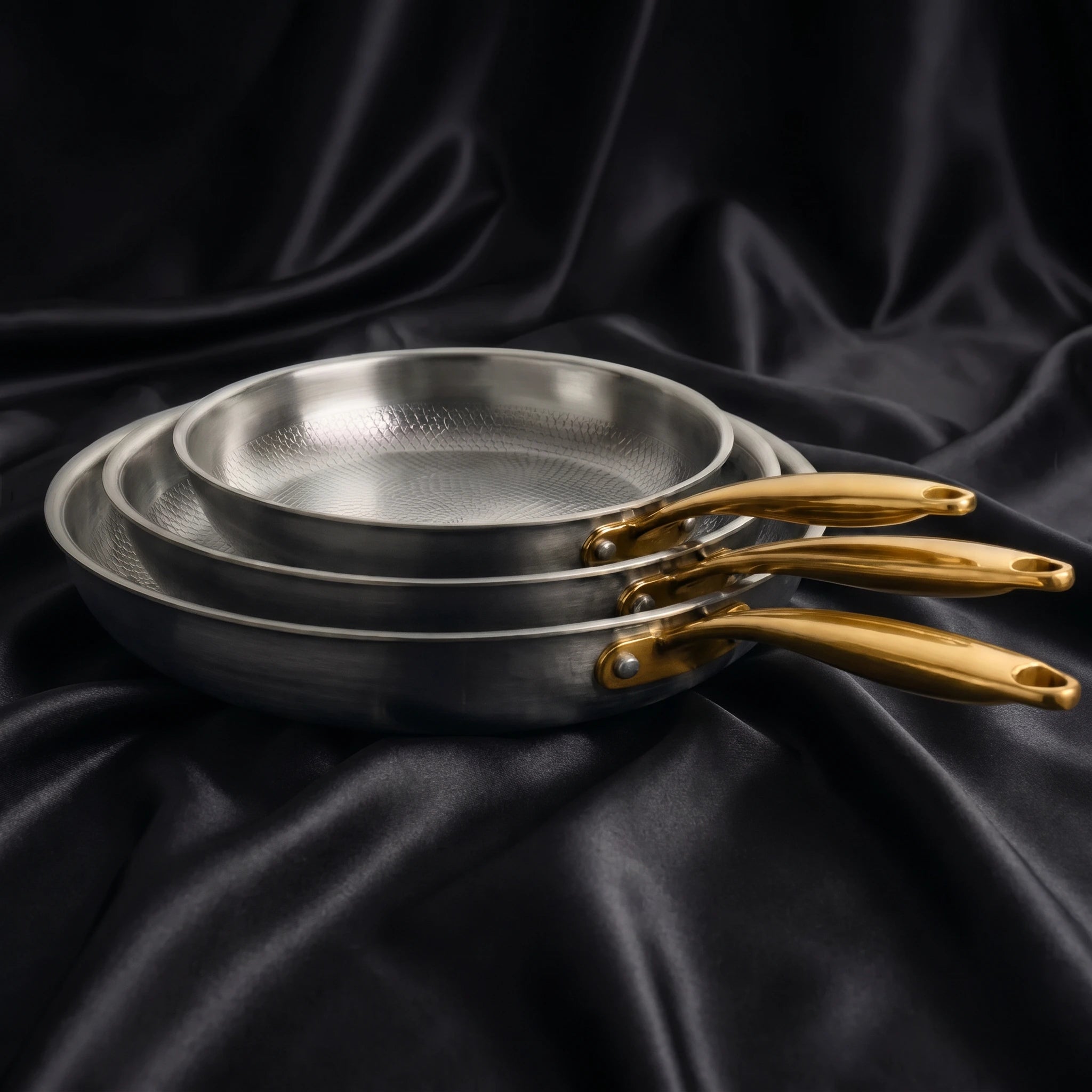 Pure Safe Titanium HammerCraft Pan Set (3-Piece Set)