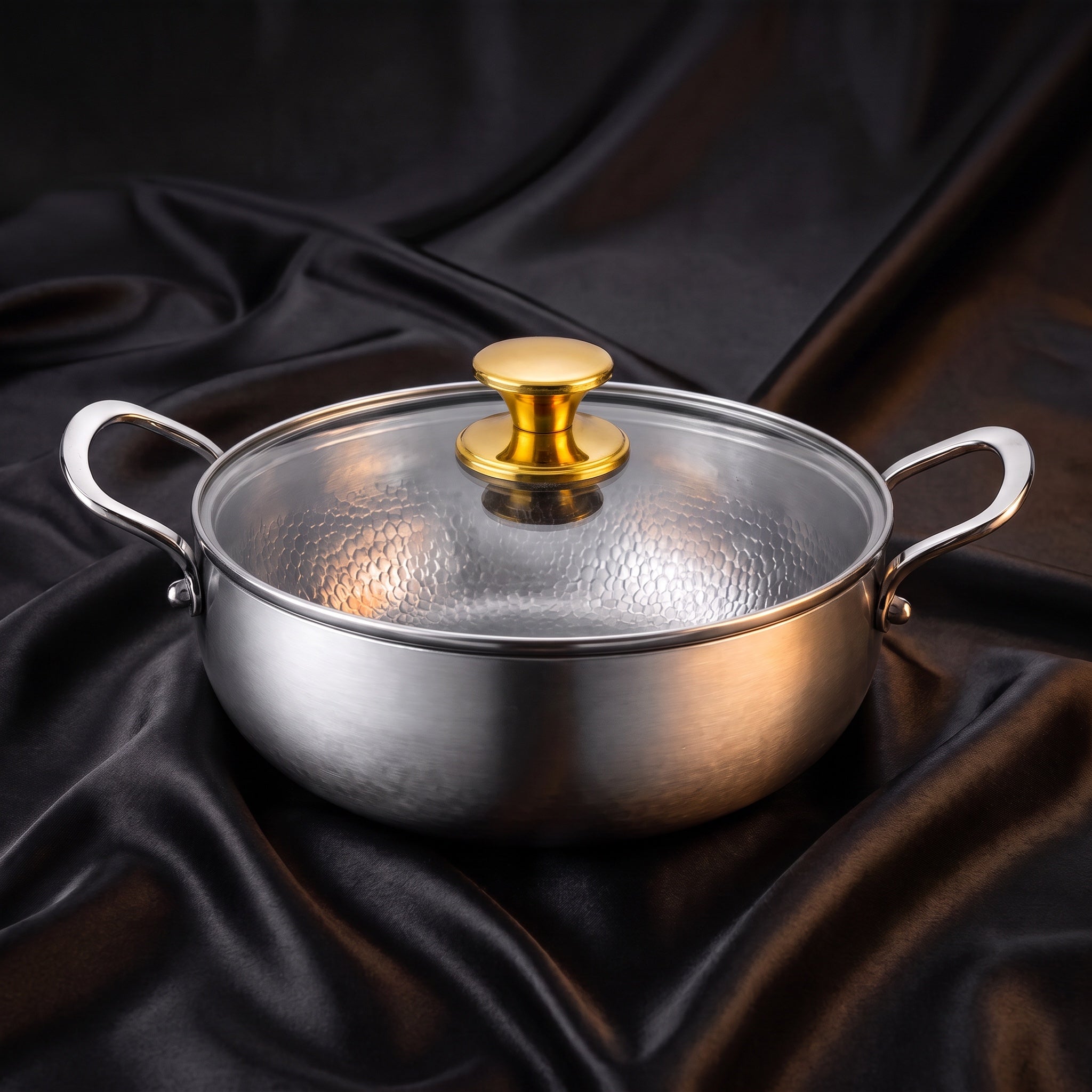 Pure Safe Titanium Deep Casserole Pot