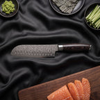 SakuraEdge Japanese Santoku Knife -7.1 inch (18 cm)