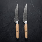 Tomoe 2-Piece Steak Knife Set, Pale Ash