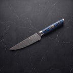 Tomoe Steak Knife, Blue Pakkawood