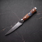 Hane Steak Knife, Amber Burl