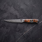 Hane Steak Knife, Amber Burl