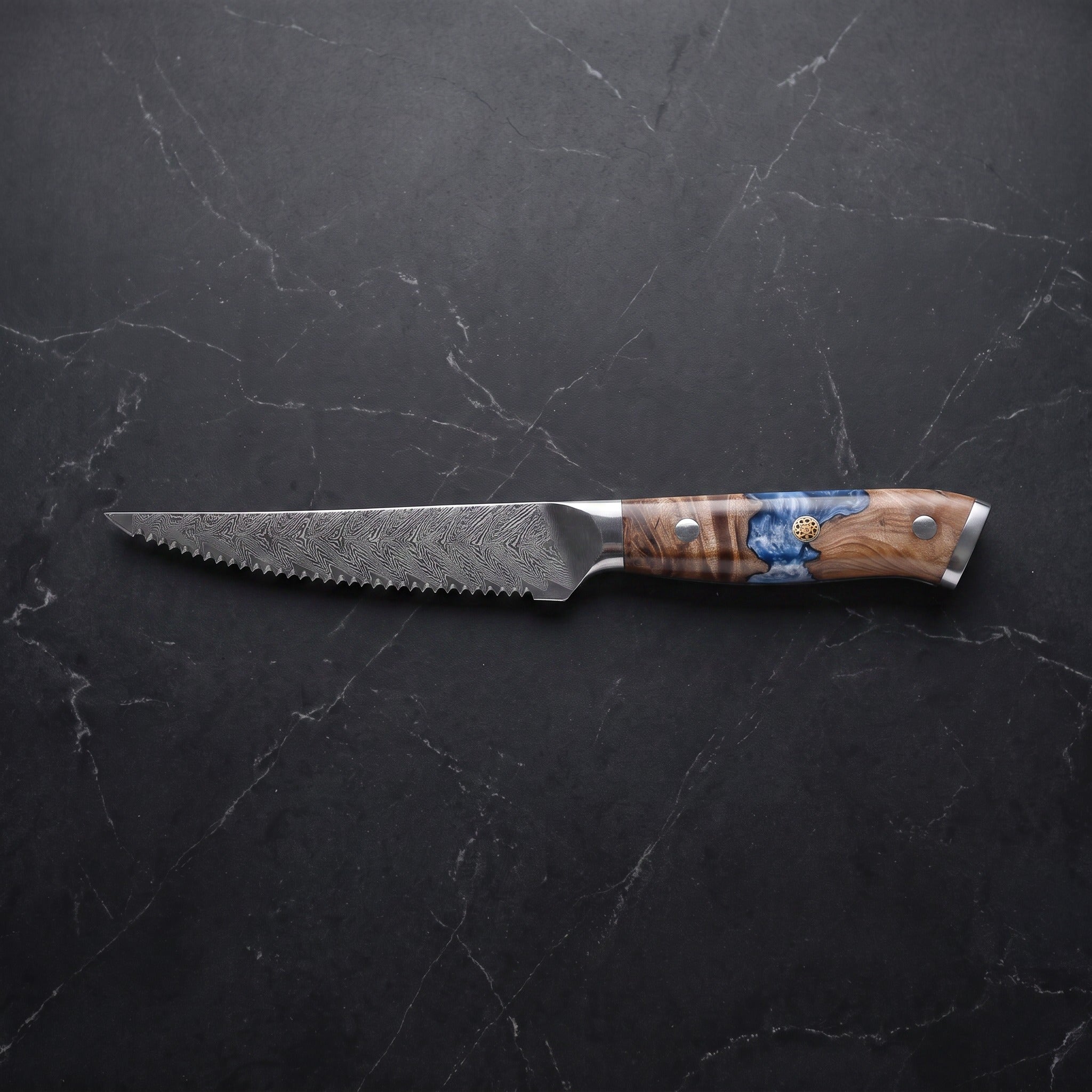 Hane Steak Knife, Ash Burl