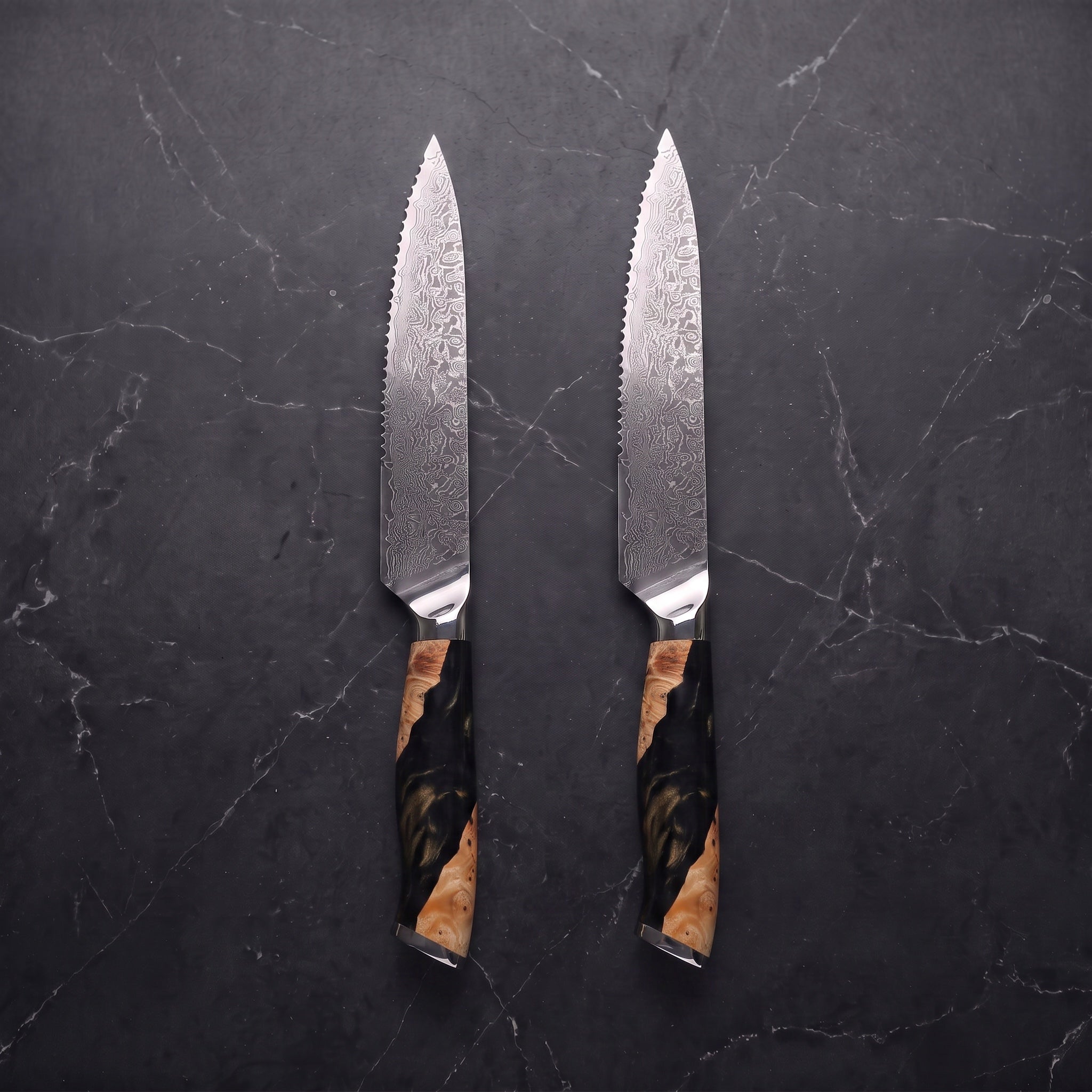 Utsuroi 2-Piece Steak Knife Set, Black Burl