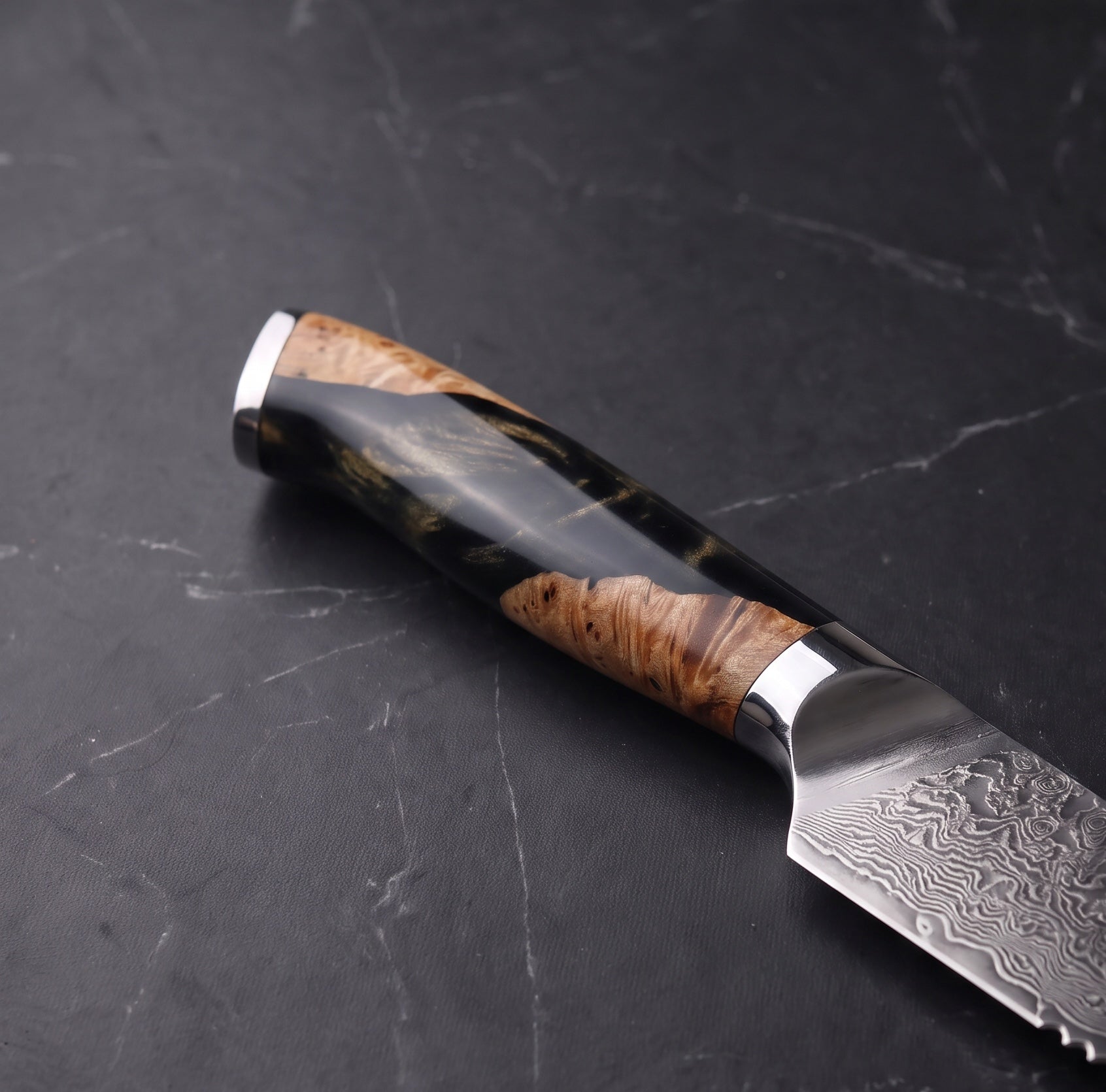 Utsuroi Steak Knife, Black Burl