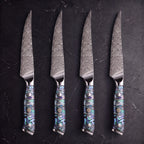 Yakou 4-Piece Steak Knife Set, Green Abalone