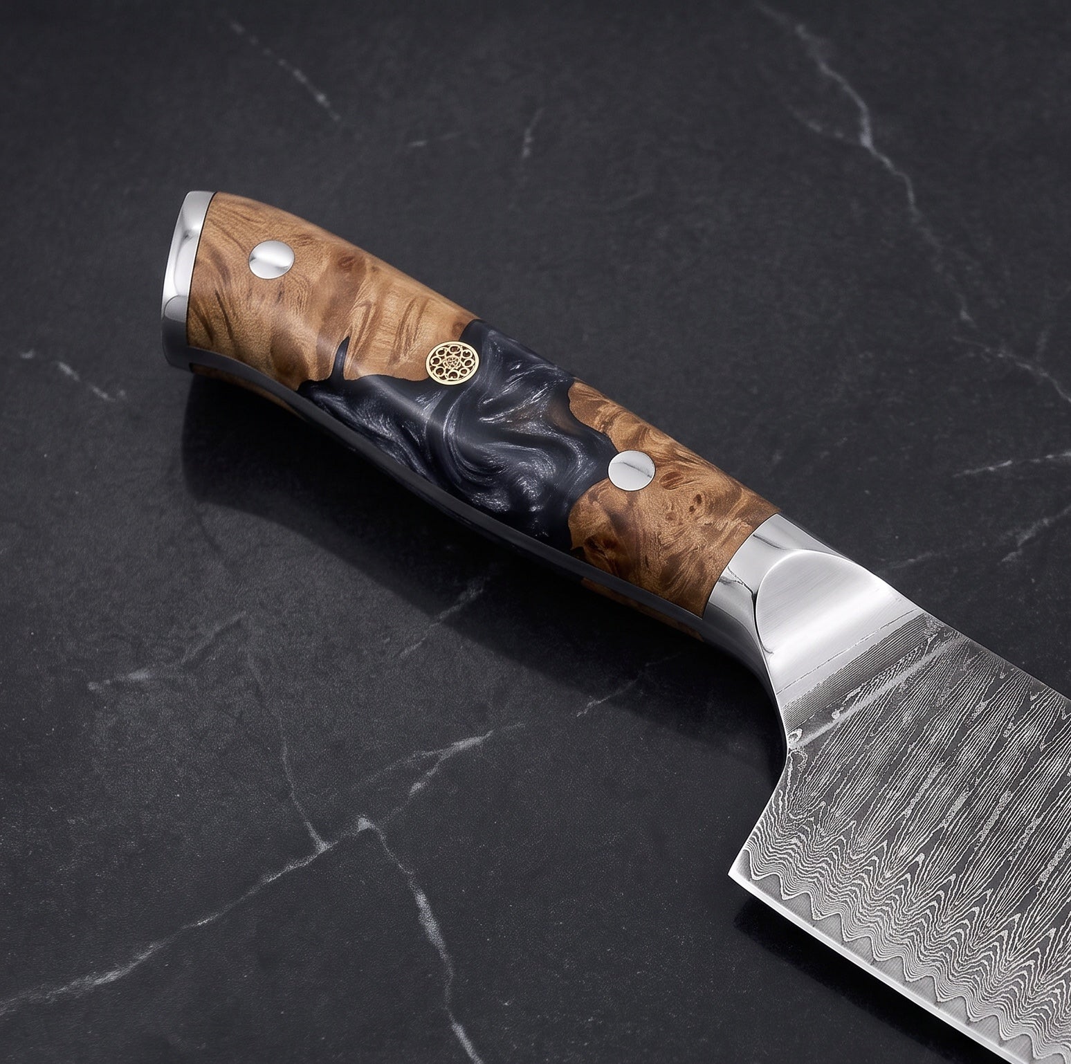 Seiryu Kiritsuke Chef-Slicer Knife - handle