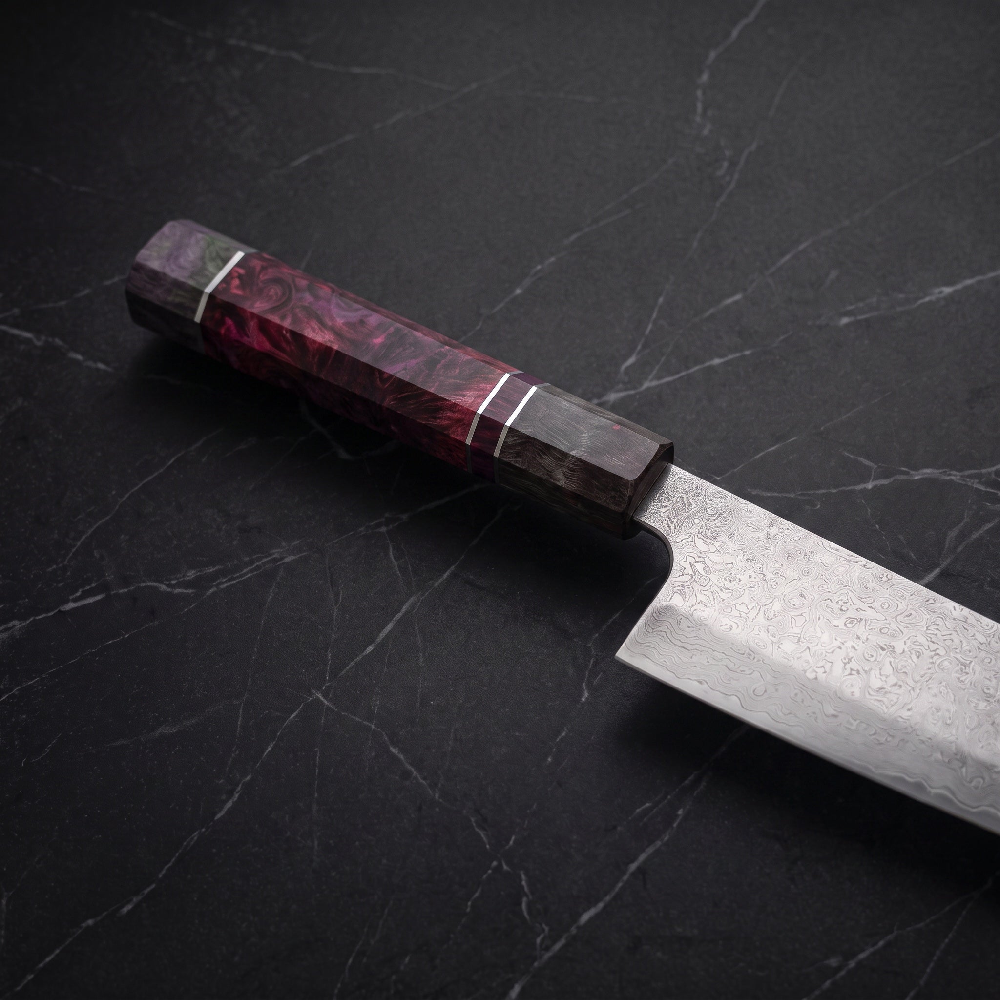 Kirameki Santoku All-Purpose Knife - handle