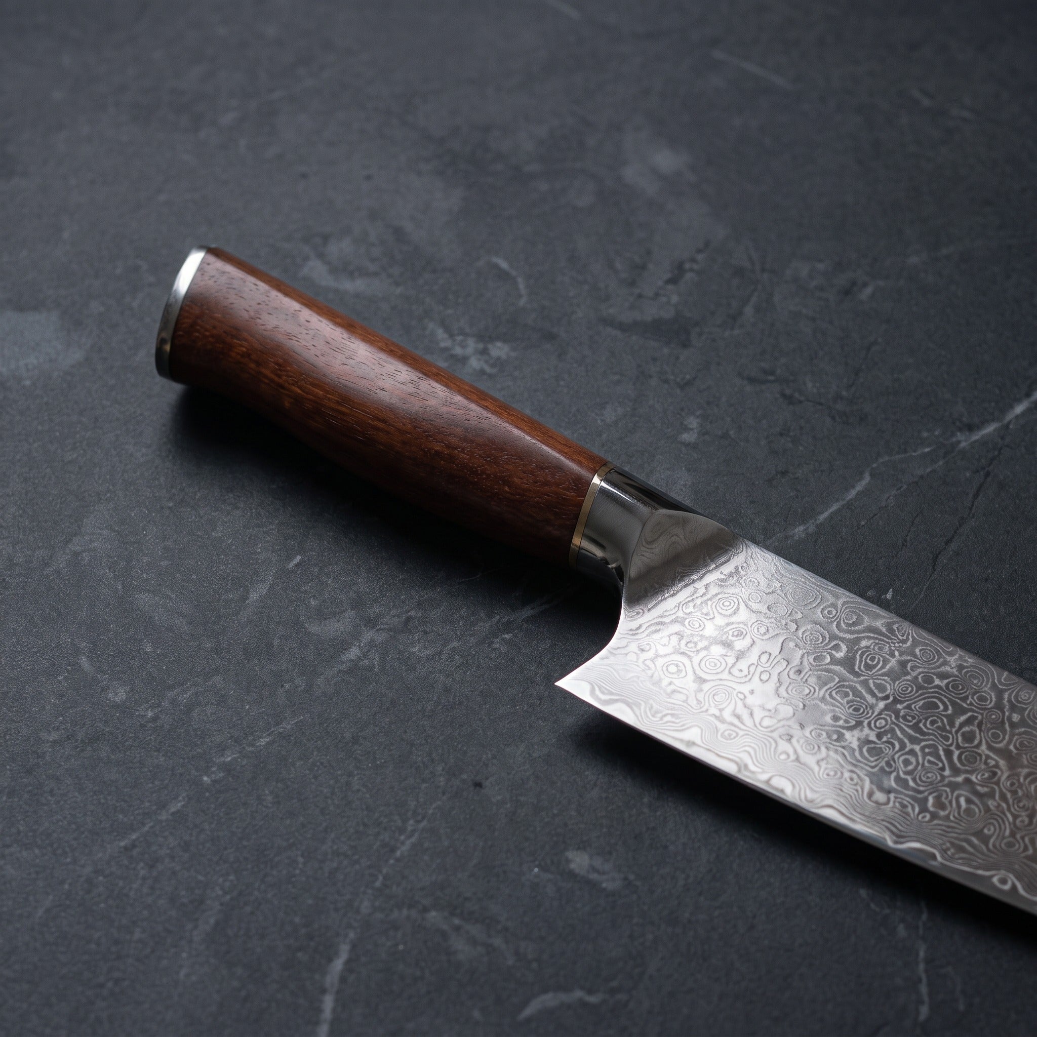 Fubuki Santoku All-Purpose Knife - handle