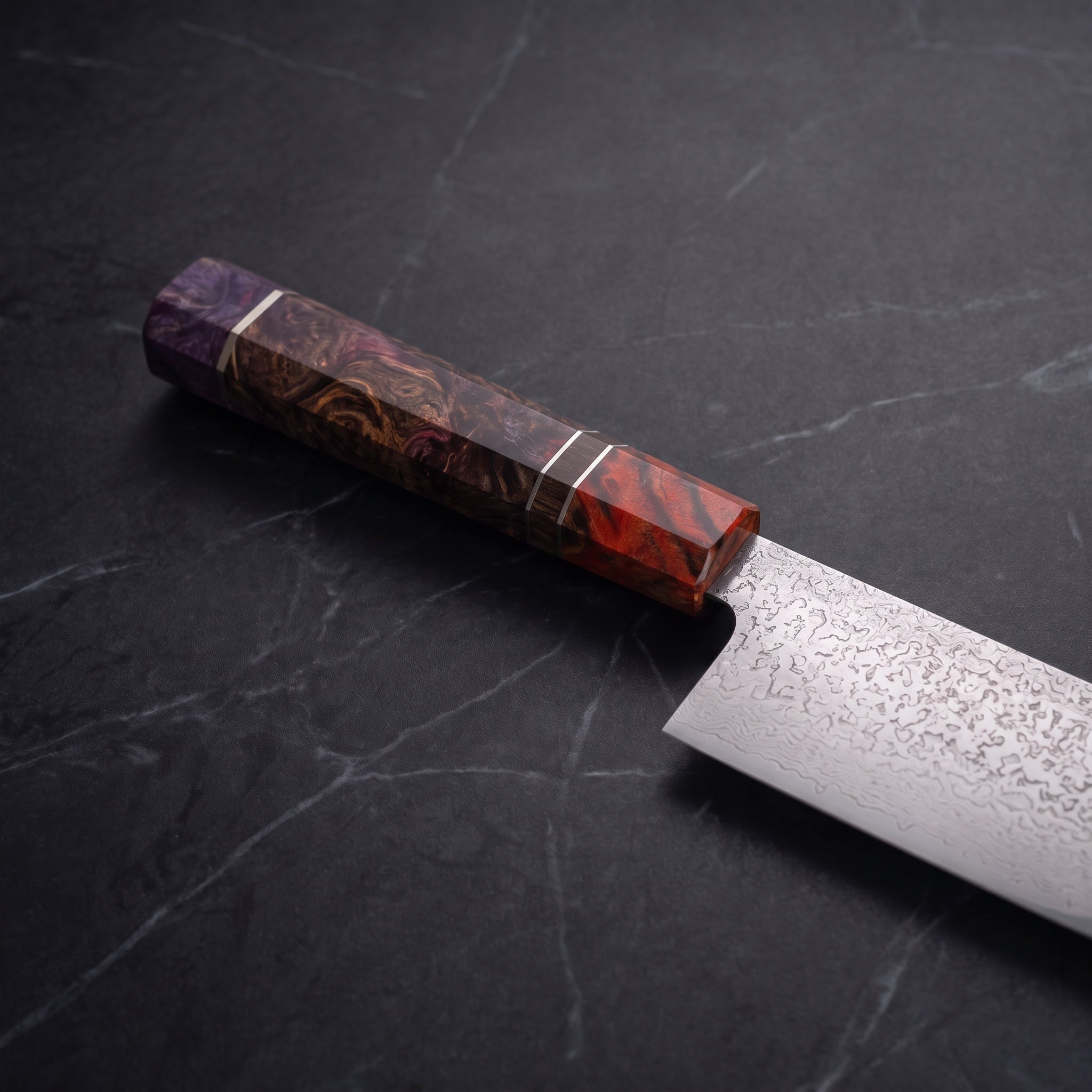 Kirameki Nakiri Vegetable Knife - handle