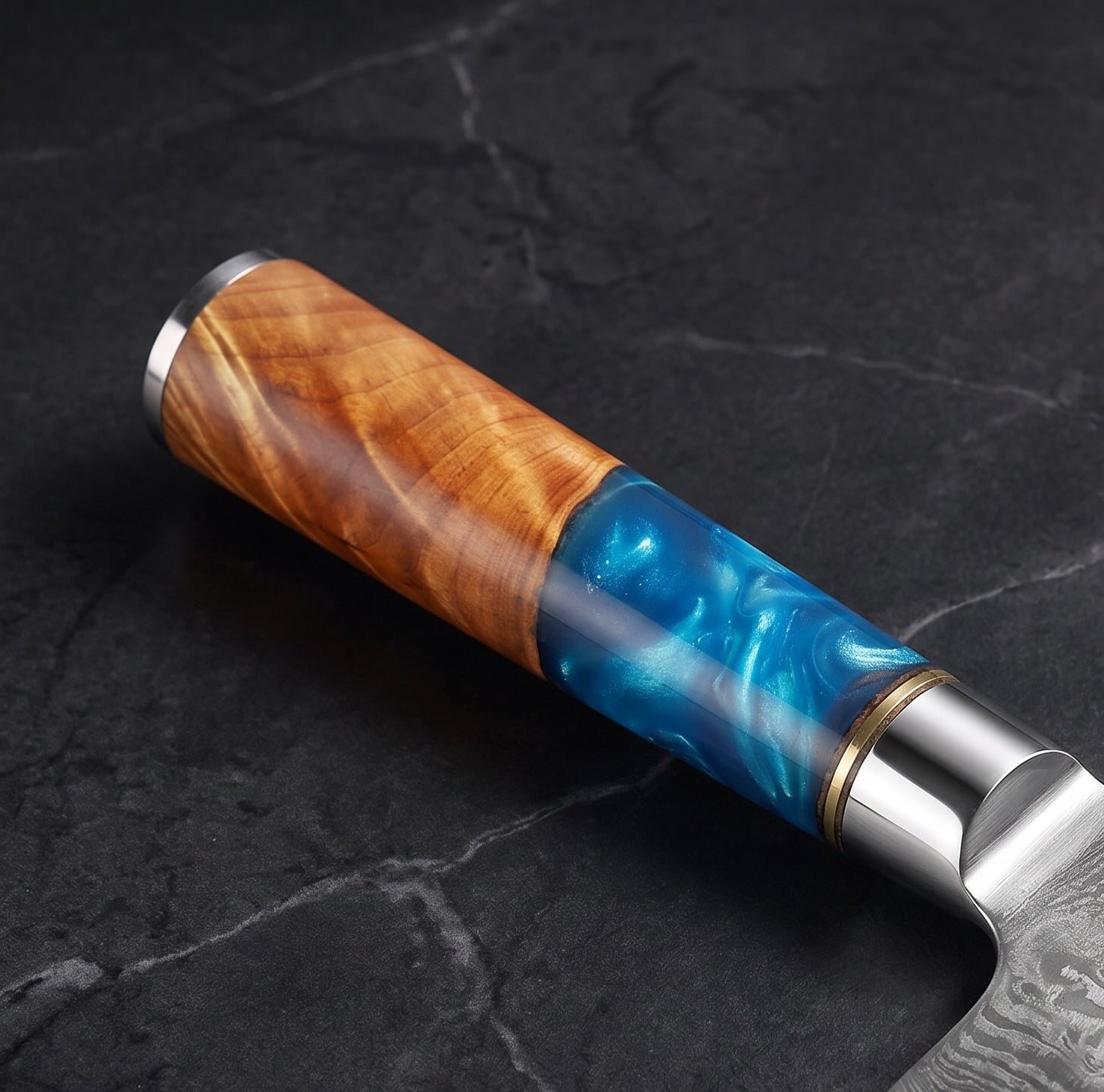 Amagiri Nakiri Vegetable Knife - handle