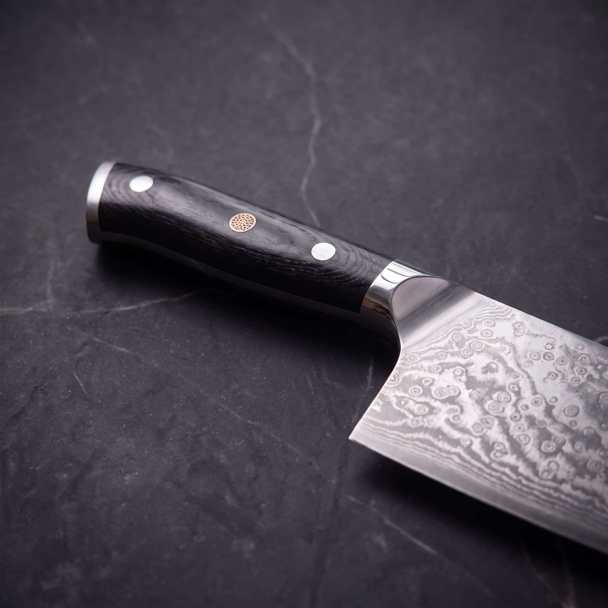 Kurenai Cleaver Knife - handle