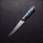 Yakou Steak Knife, Green Abalone