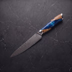 Utsuroi Steak Knife, Teal Burl