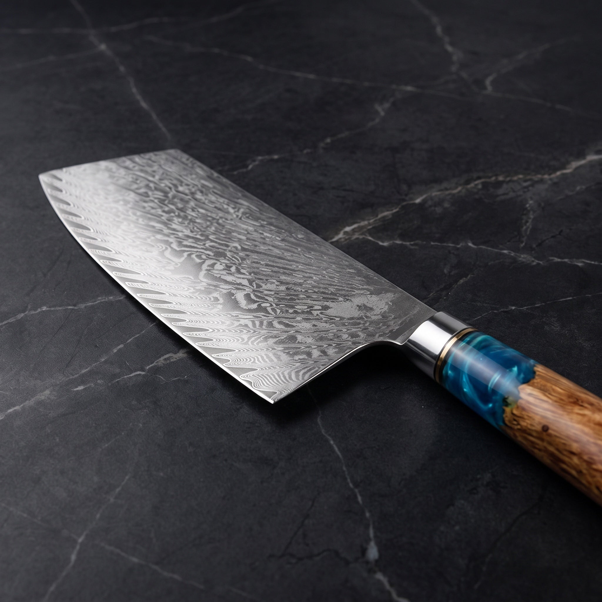 Amagiri Cleaver Knife - macro