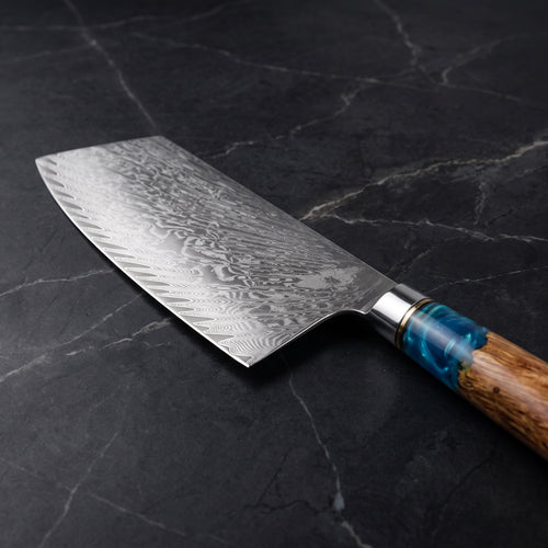 Amagiri Cleaver Knife - macro