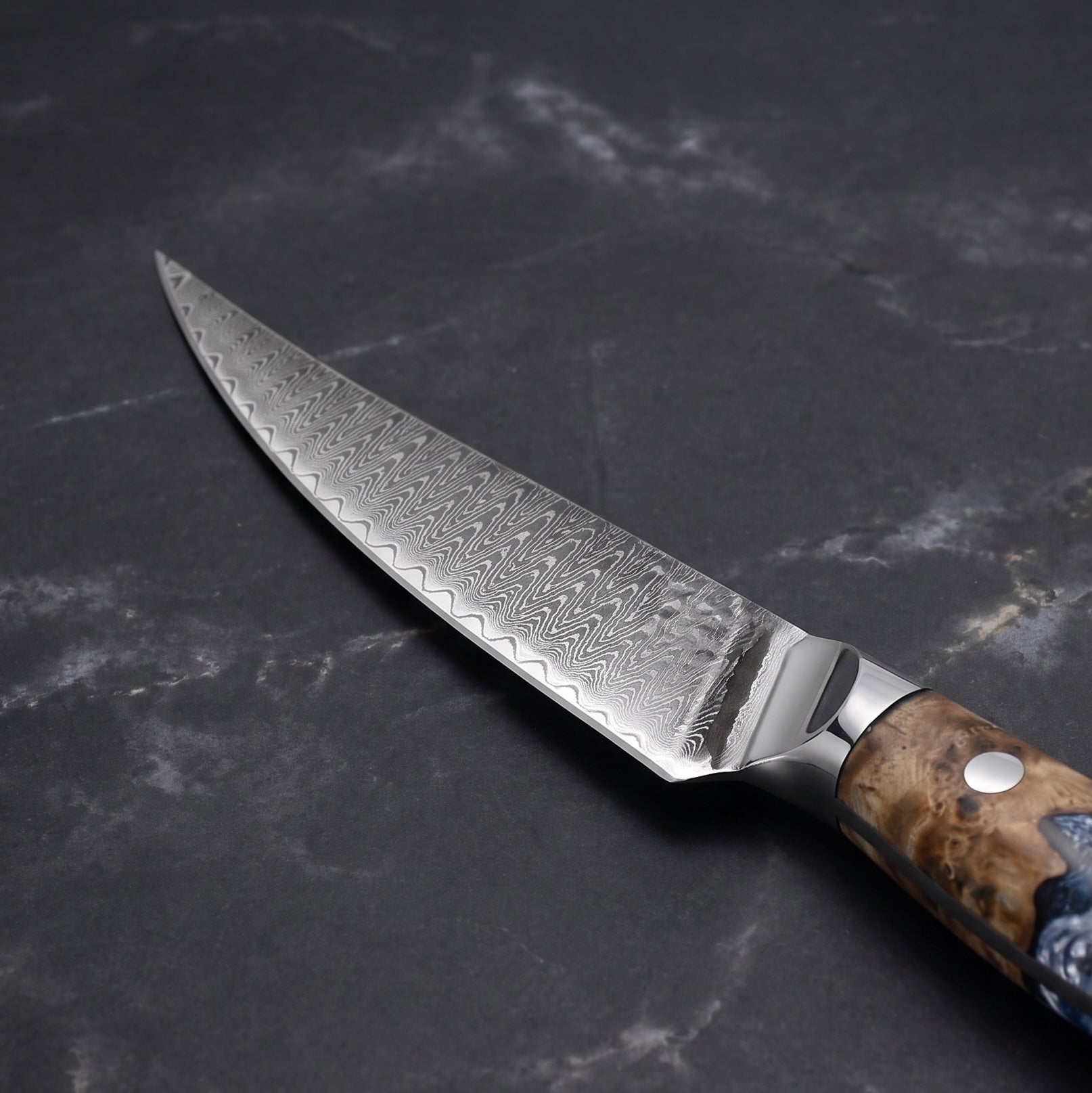 Seiryu Petty Utility Knife - macro