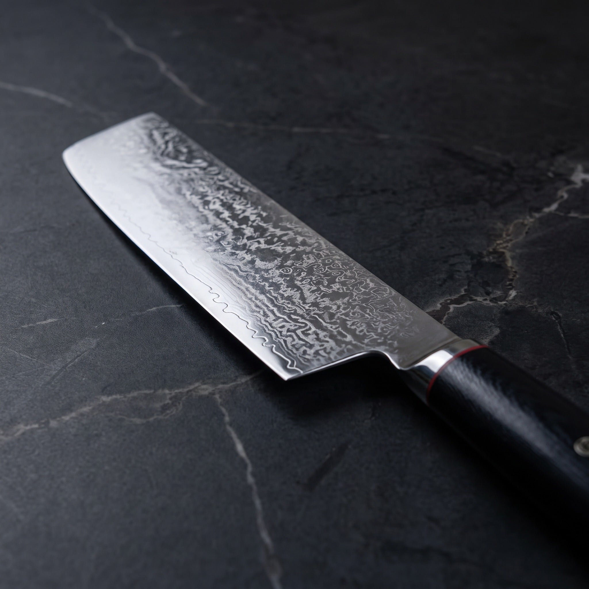Kohaku Nakiri Vegetable Knife - macro