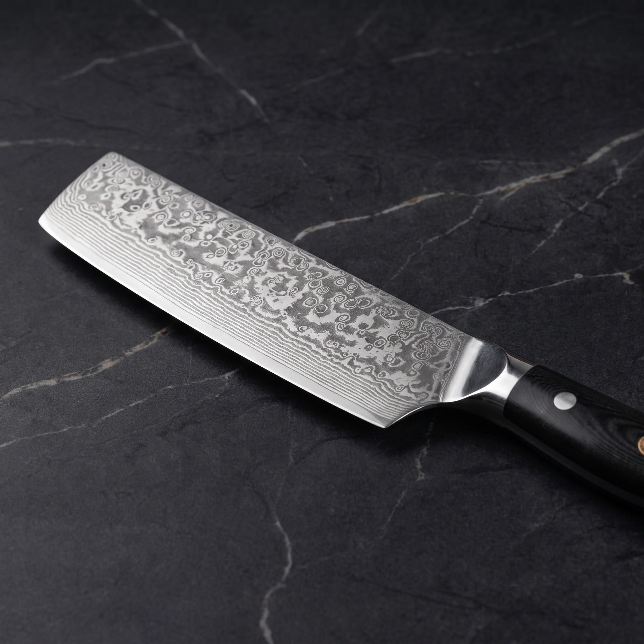 Kurenai Nakiri Vegetable Knife - macro