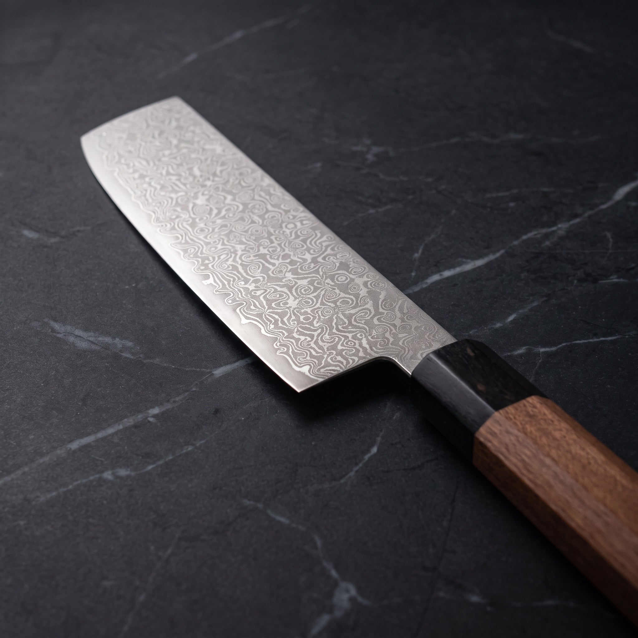 Kodama Nakiri Vegetable Knife - macro