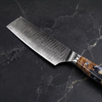 Seiryu Nakiri Vegetable Knife - macro