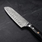 Kurenai Santoku All-Purpose Knife - macro
