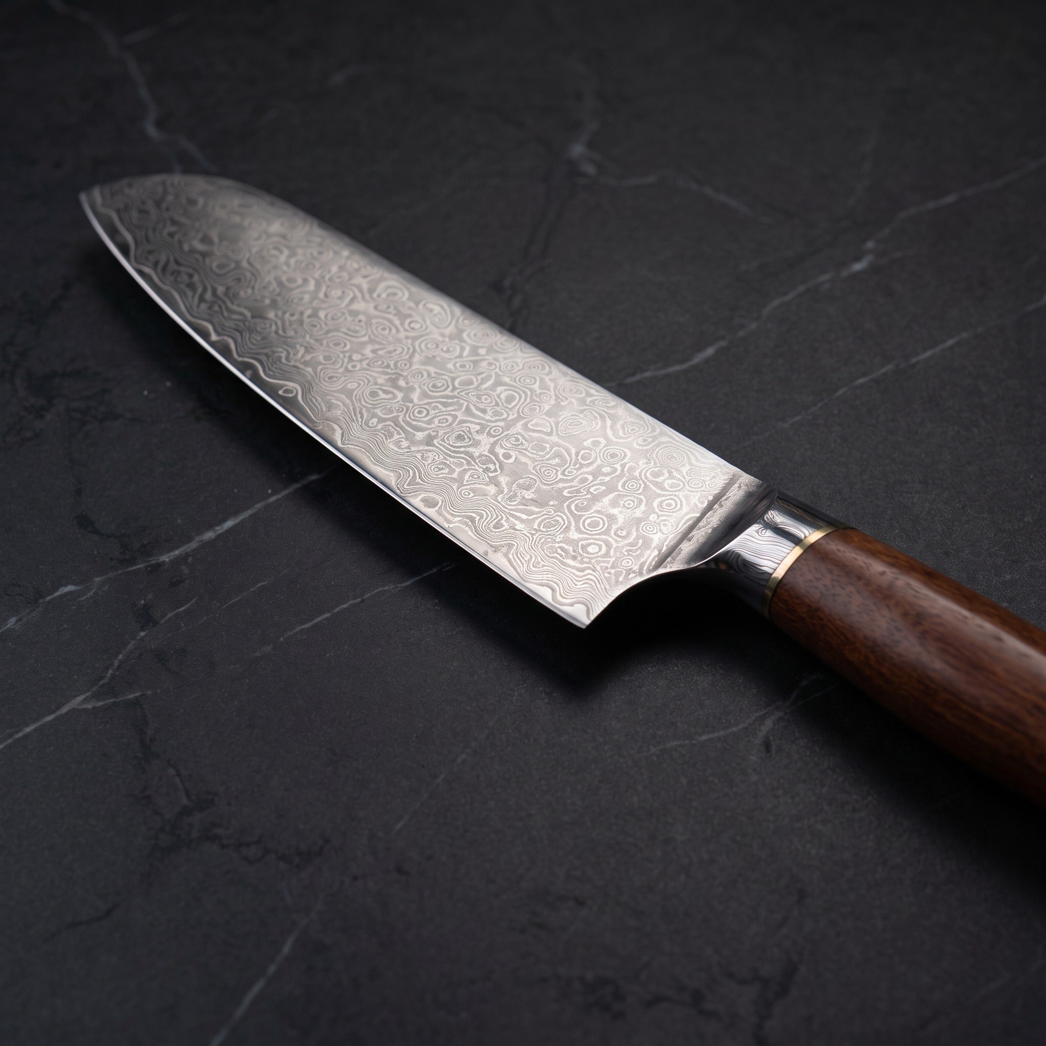 Fubuki Santoku All-Purpose Knife - macro