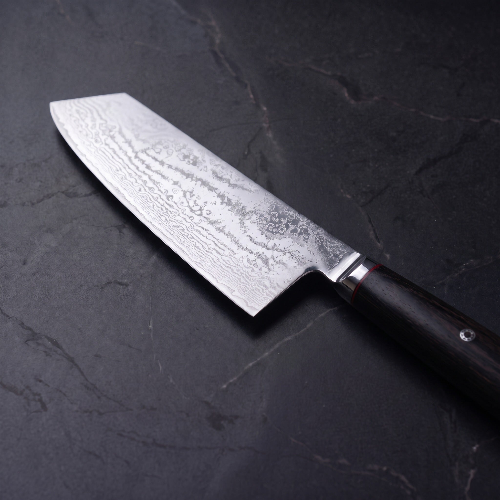 Kohaku Cleaver Knife - macro