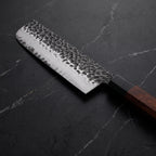 Reppu Nakiri Vegetable Knife - macro