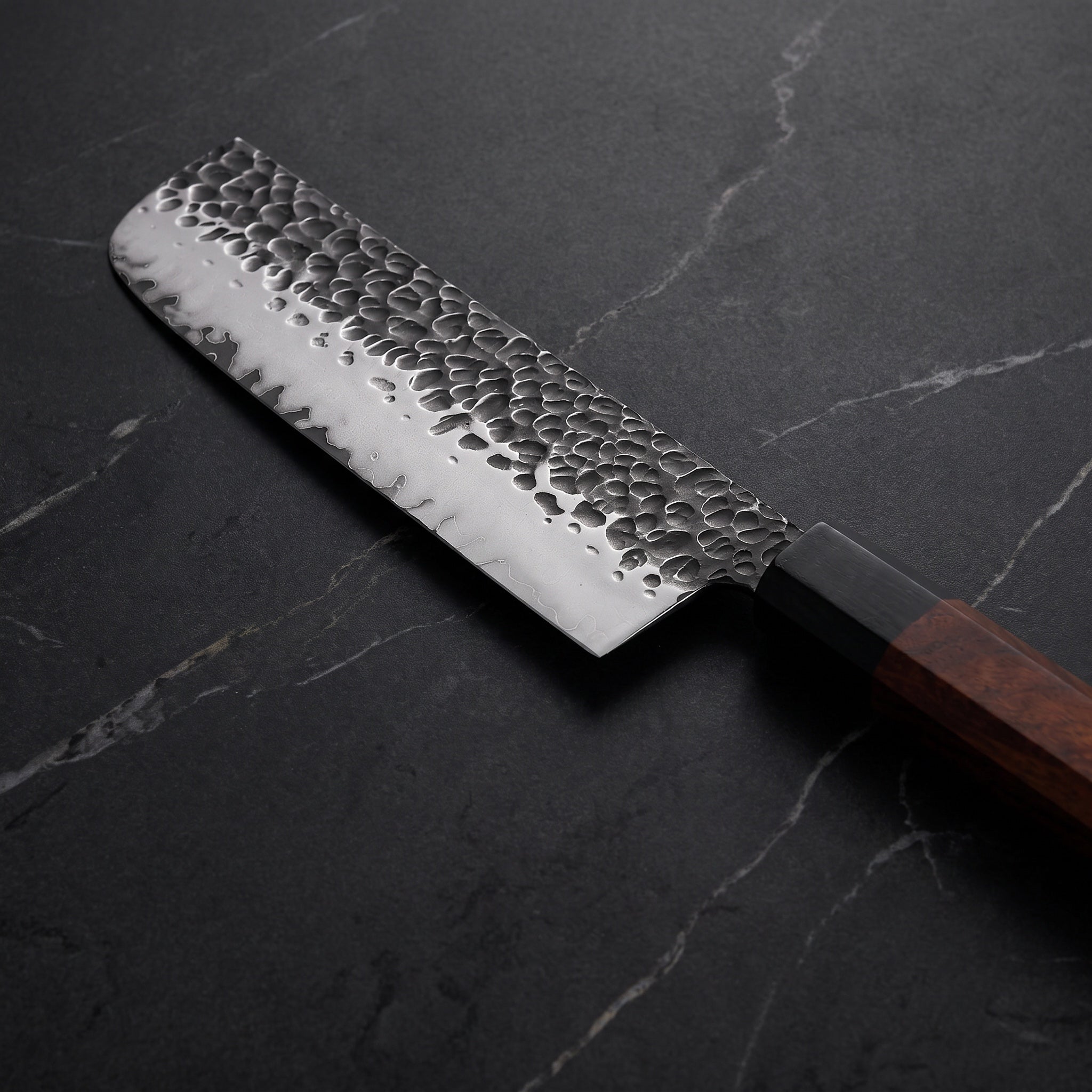 Reppu Nakiri Vegetable Knife - macro