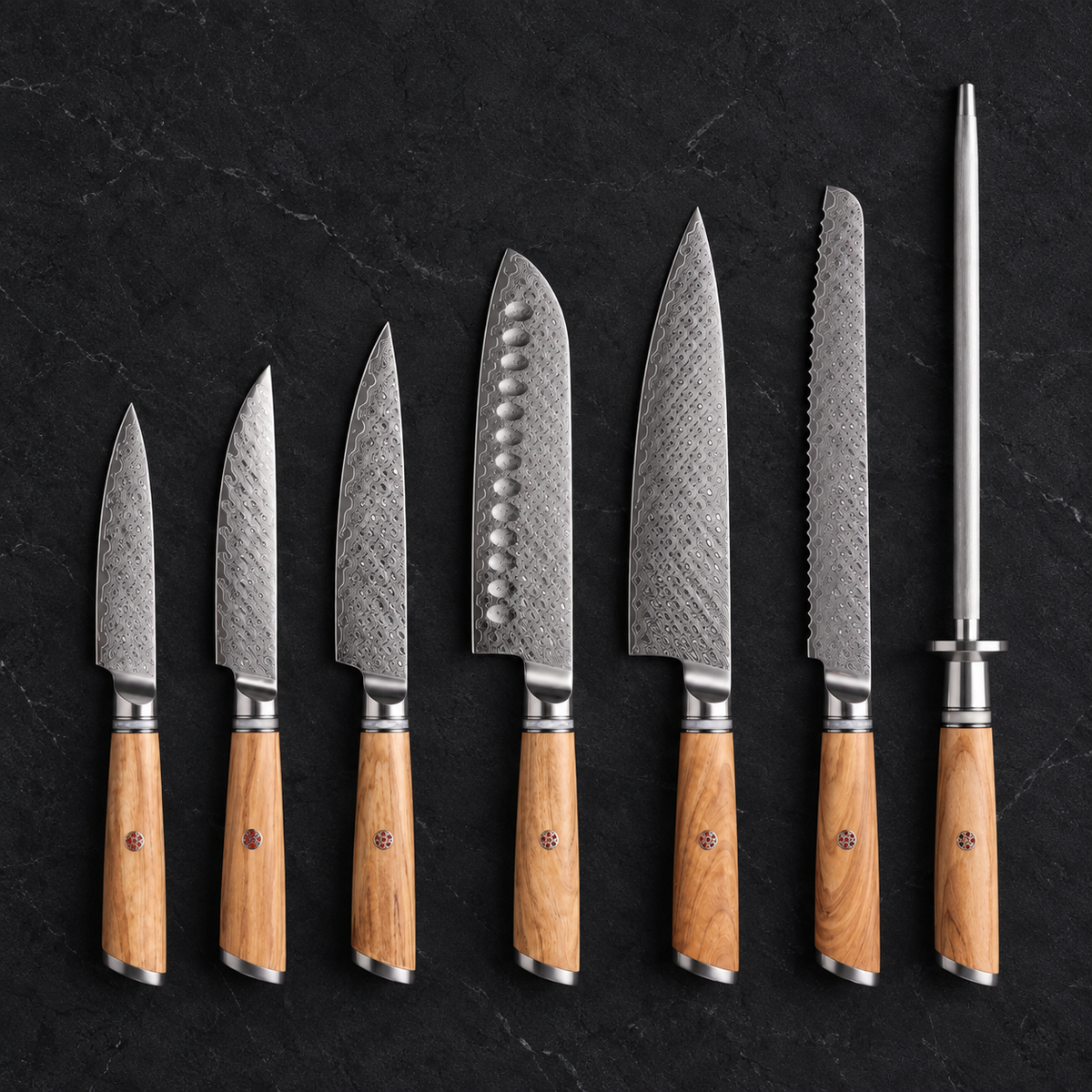 Shikkoku 7-Piece Knife Set