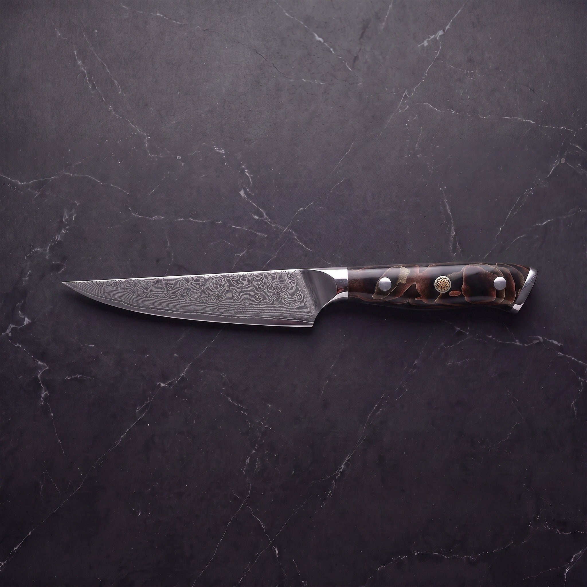 Tsubame Steak Knife, Burgundy Burl
